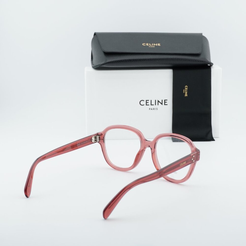 Celine CL50107I 074 Geometric Eyeglasses 54mm - Rose - Picture 5 of 11